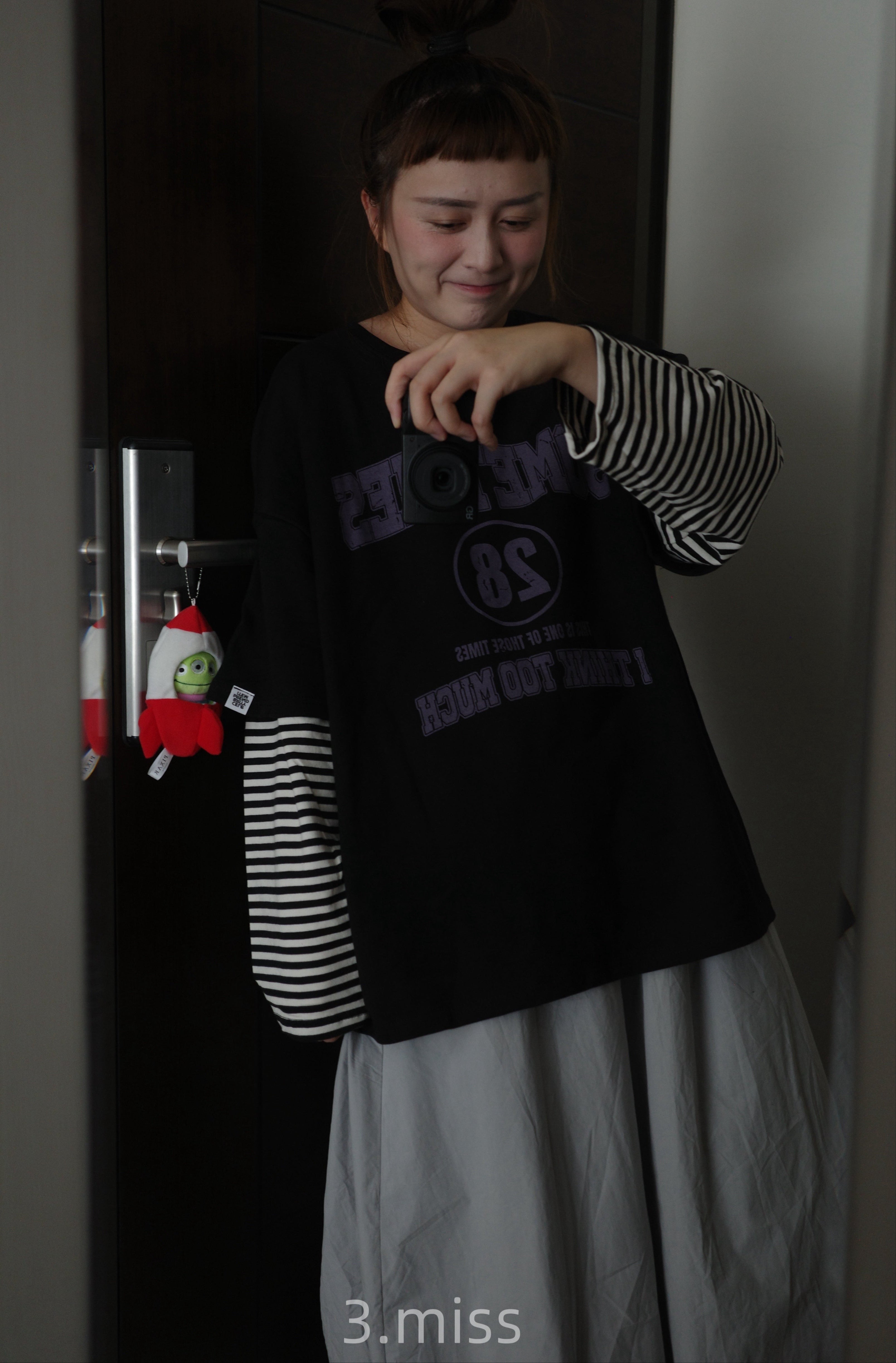 條紋兩件式長袖