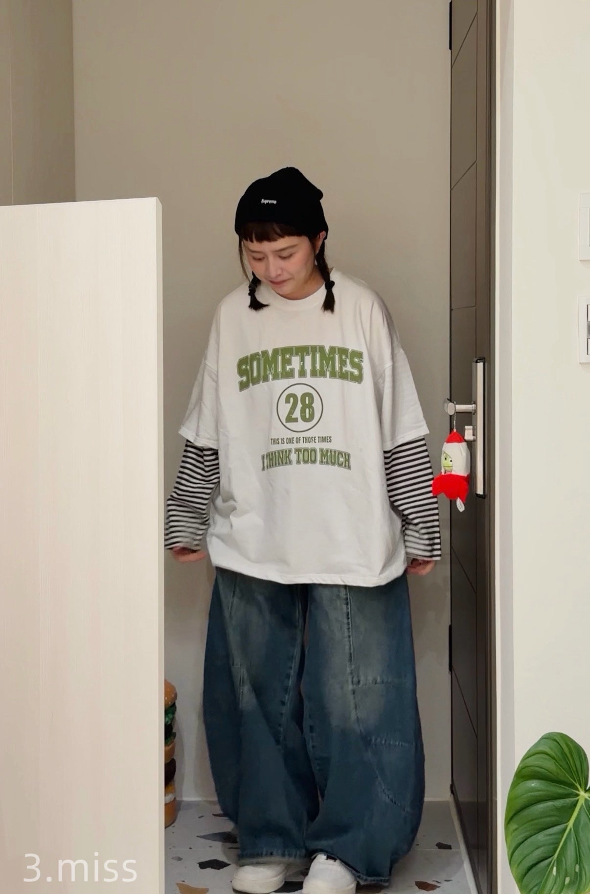 條紋兩件式長袖