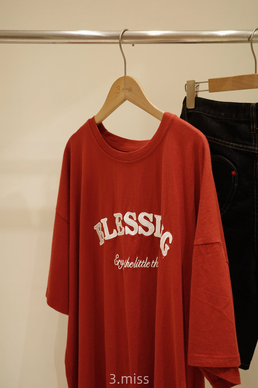 美式刺繡字母｜紅