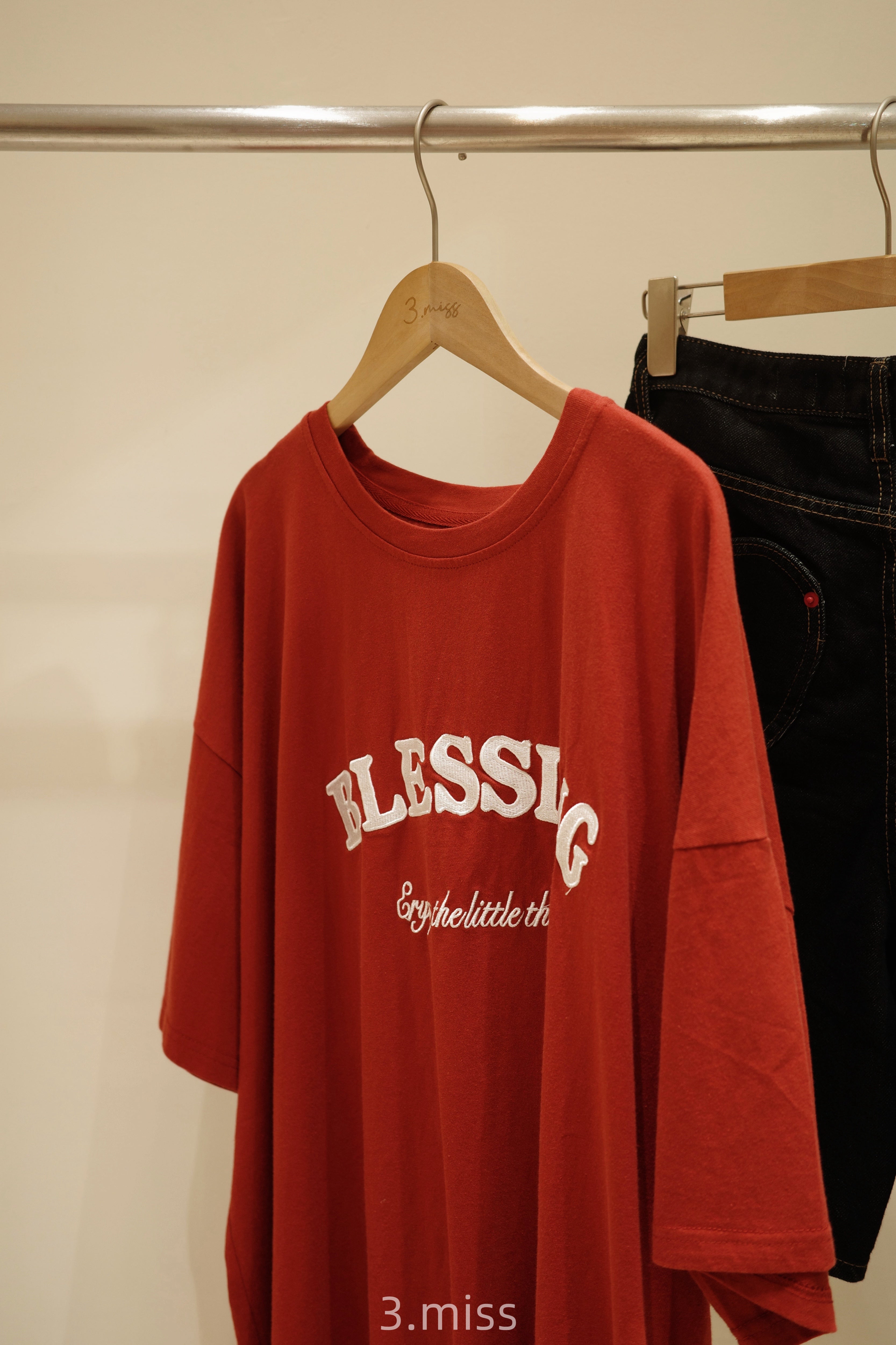 美式刺繡字母｜紅