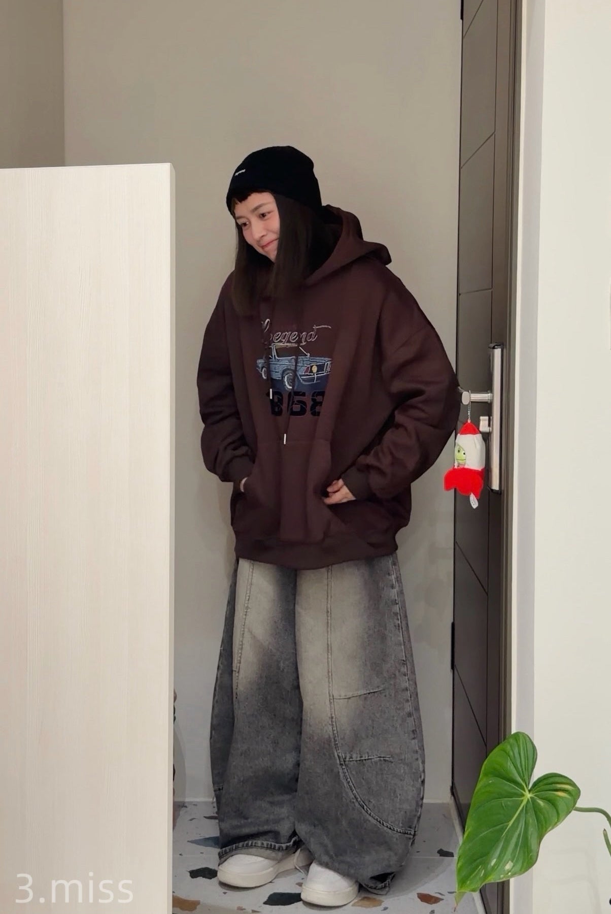 1968復古車帽T｜咖藍