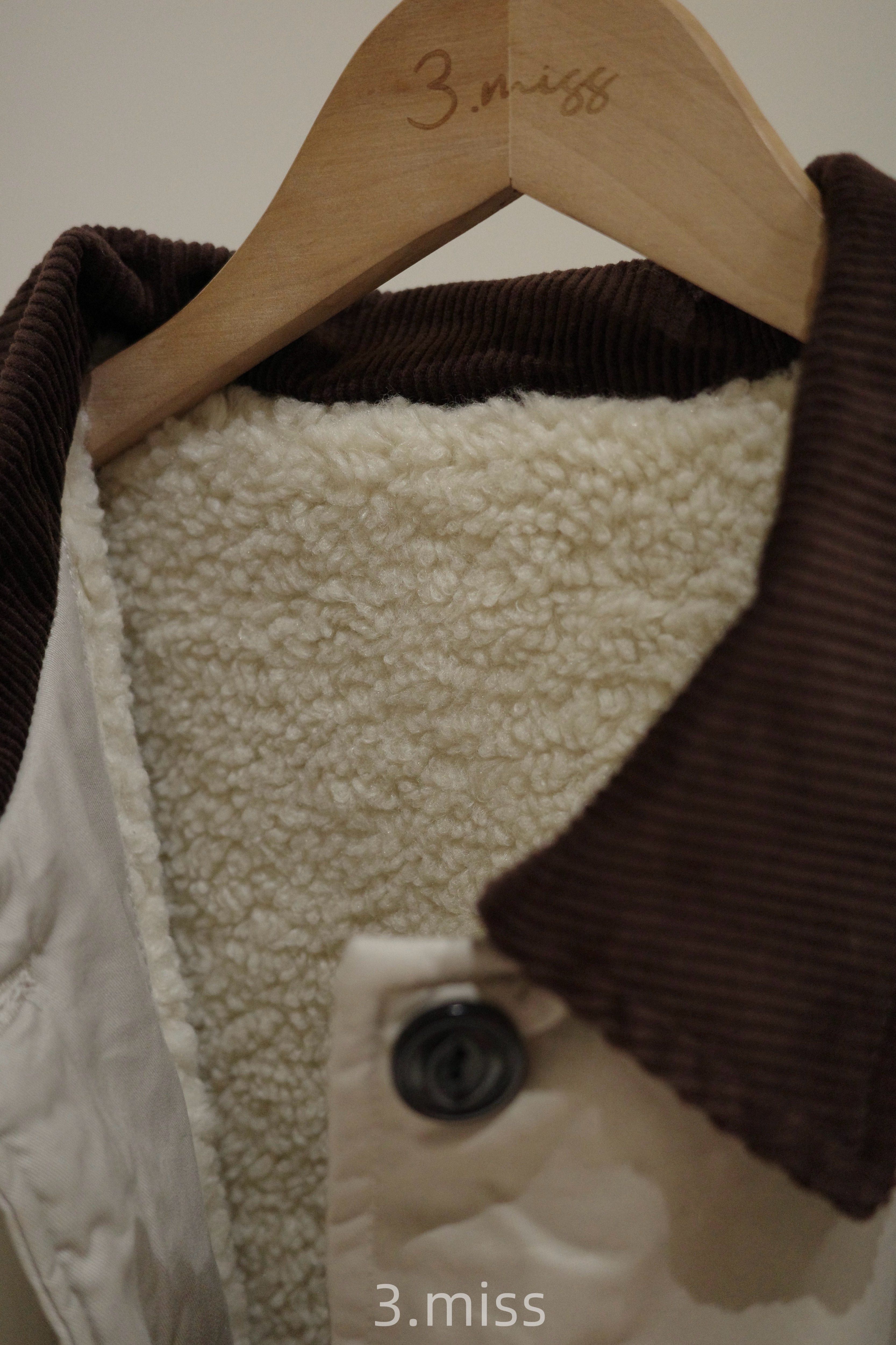 抓皺羊羔毛工裝外套