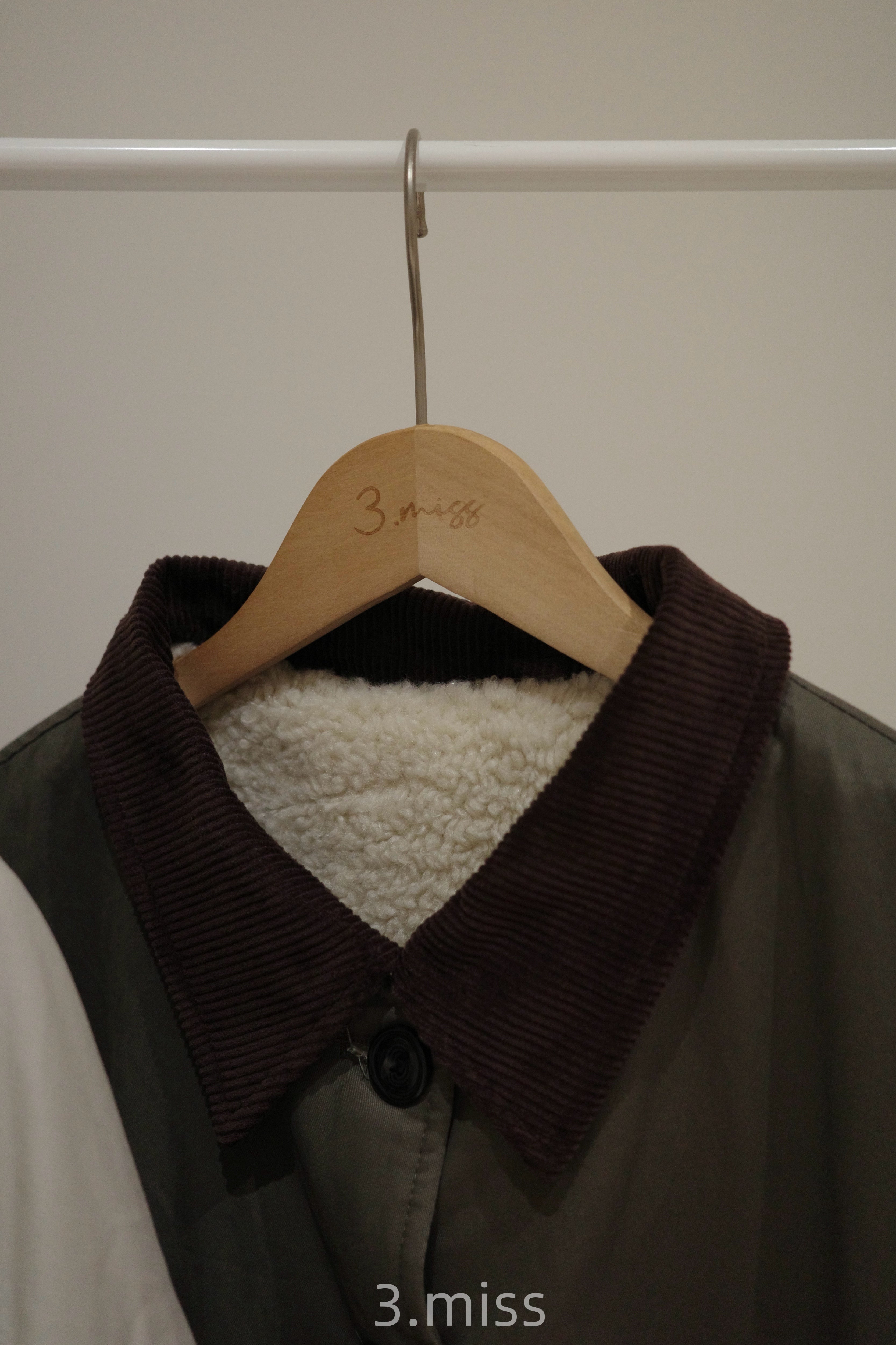 抓皺羊羔毛工裝外套