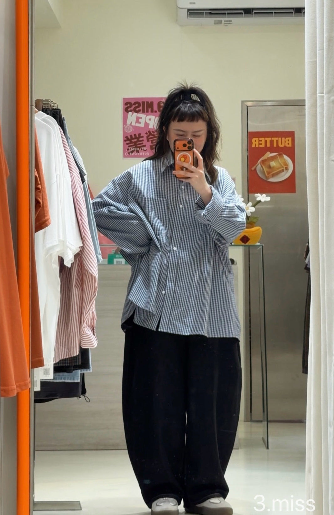 長格紋襯衫