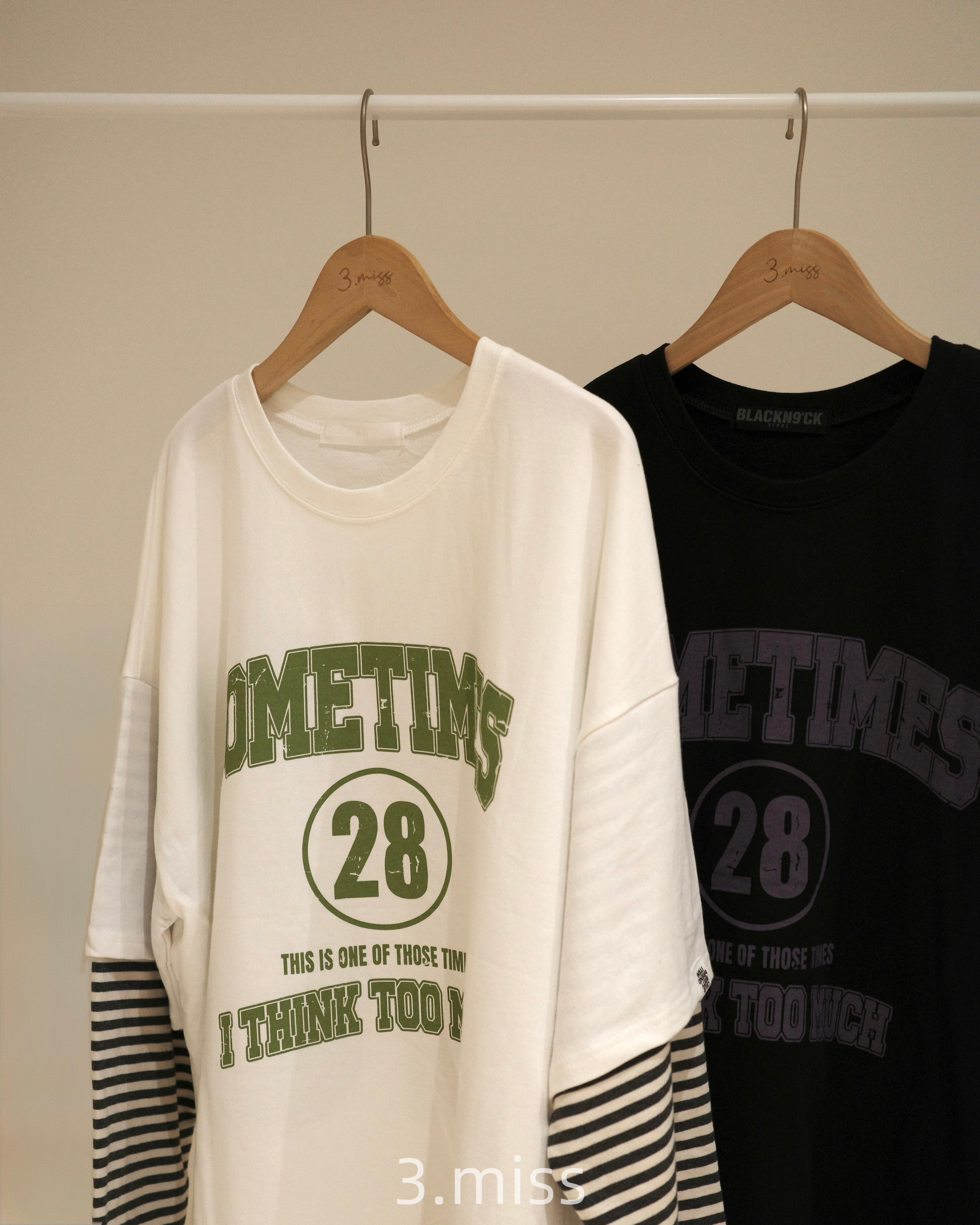 條紋兩件式長袖